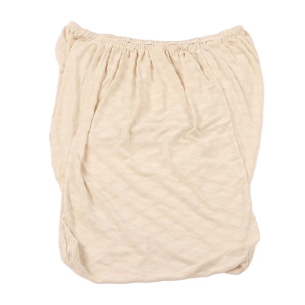 Sittpufföverdrag med lutande armstöd, rombmönster, universellt, tjockt, mjukt, andningsbart, stretchigt, sidostolsskydd för kök, beige