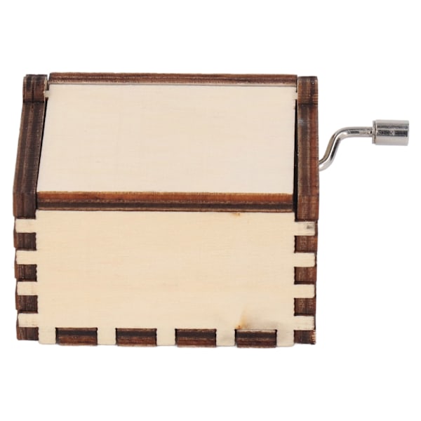 DIY Hand Cranked Music Box Castle in The Sky Pine Wood Stimulate Creativity Exercise Hands On Ability Music Box for Desk
