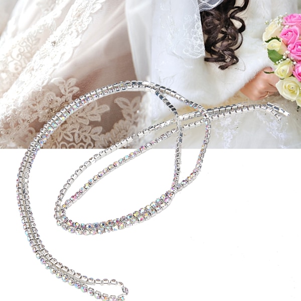 10 meter DIY kristallglas strass trim klokedja dekoration kläder applikationer #1