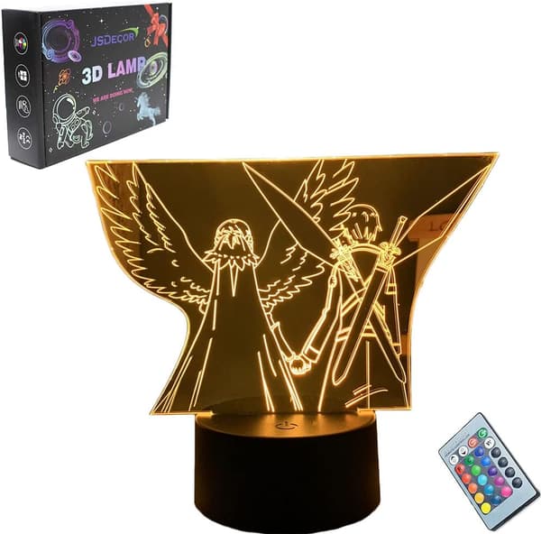 SAO Anime Figur LED Lys Søte Gutter & Jenter Julebursdag