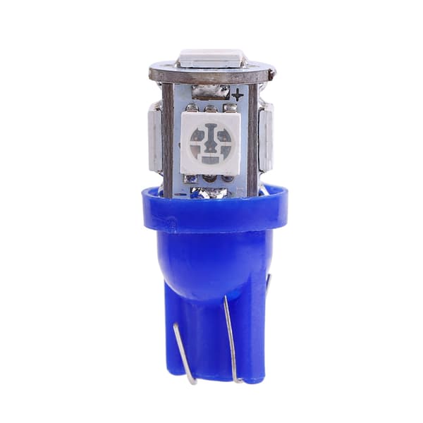 20 stk 12V T10 5050 5 SMD LED Bilkilelys Super Lys Blå