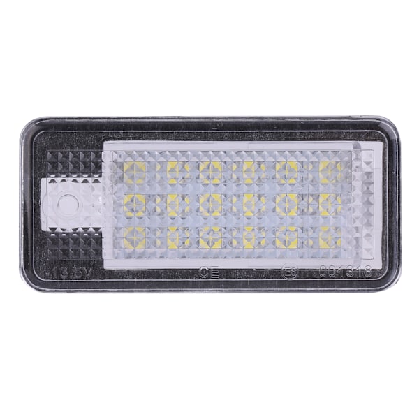 Høy Lysstyrke 18 LED Nummerplate Lys Lampe For Audi A3 S3 A4 S4 B6 B7 A6 C6 (Svart)