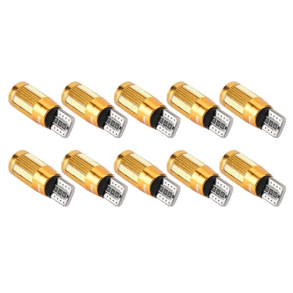 10 stk T10 3014 38SMD LED Bil Dekoding Canbus Pære Feilfri Bred Lampe Nummerplate Lys