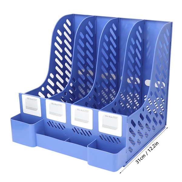 Moderne kontor display magasin fil rack 4 rum arrangør skrivebord dokument sorter