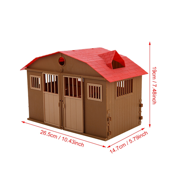 Barnleksak Tillbehör Set Simulering Mini Bondgård Scen Modell