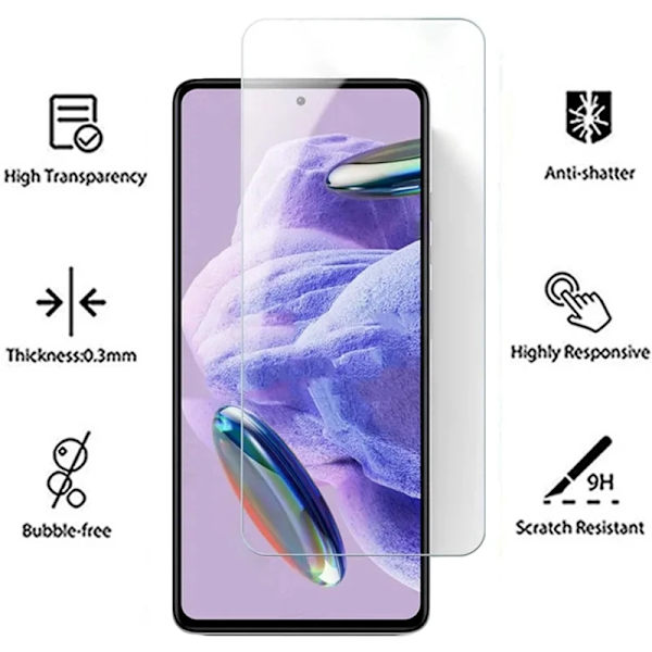 Härdat glas för XIaomi Redmi Note12Pro Plus  Skyddsfilm skärmskydd