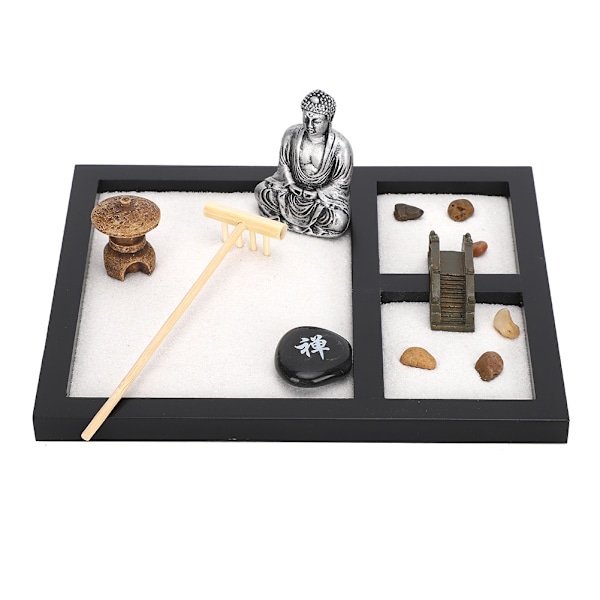 Zen-stil Buddha hagesandbrett dekorasjon håndverk hjem stue tehus ornament