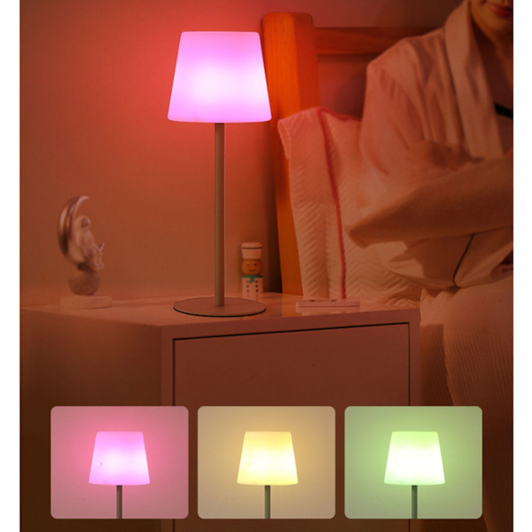 15,75 tommers moderne LED trådløs bordlampe med USB C-port IP54 fjernkontroll berøringsdimmbar skrivebordslampe for restaurant soverom