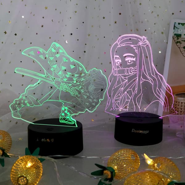 Demon Slayer Kamado Nezuko 3D Illusjon Nattlampe, Crea