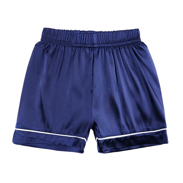 Korte satin pyjamaser til små drenge og piger, sæt, L(XTZ8380B)