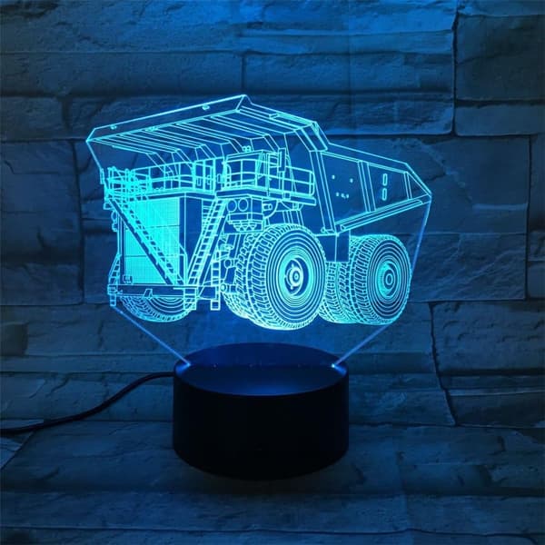 3D Optisk Illusjon DA KA CHEN Fargerik Lyseffekt Touc