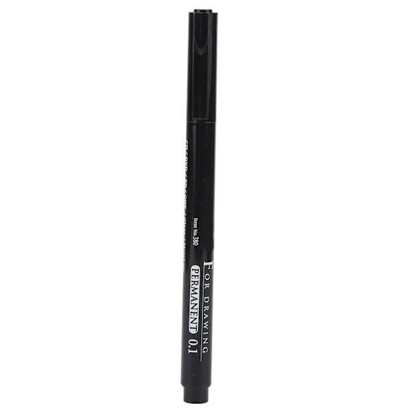 Svart oljig bläck Micron Liner Fin spets Markeringspennor för ritning Skiss Komisk (0,1 mm)