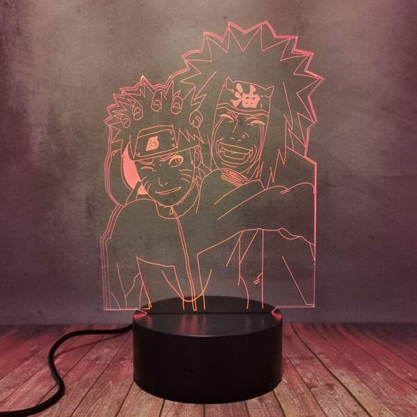 Naruto Kakashi Uchiha Sasuke 3D Illusion Natlampe Sm