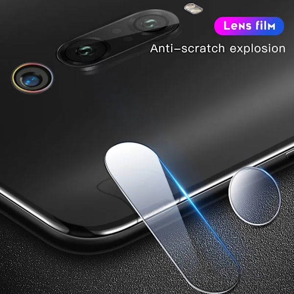 2 i 1 Härdat Glas För Xiaomi Redmi K20 Skärmskydd Kameralins
