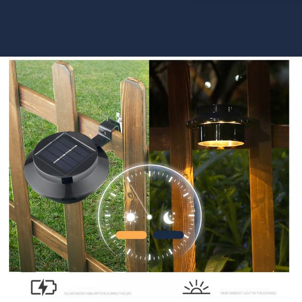Solcellelamper for utendørs bruk, 1 pakke solcellehagelamper, vanntett A