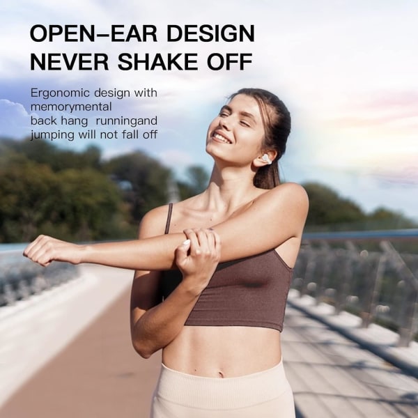 Trådløse øreklips ørepropper klips på ørepropper åbne ørehovedtelefoner Bluetooth trådløse øreklips knogleledning hovedtelefoner ørepropper headset øretelefoner hoved Nude