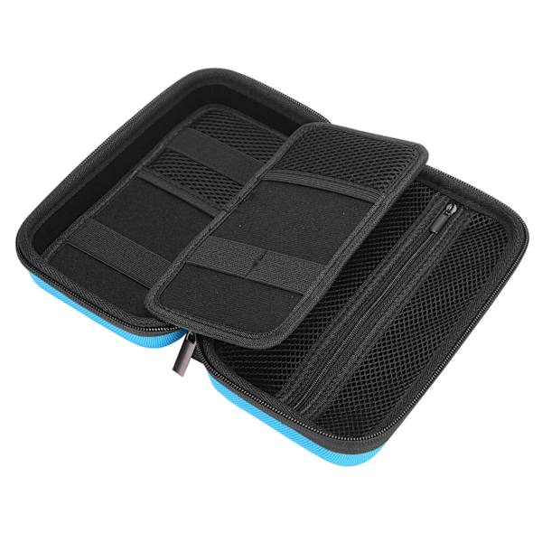 Stationery Bag MultiFunction Portable MultiPurpose LargeCapacity Pens Storage Case(Blå )