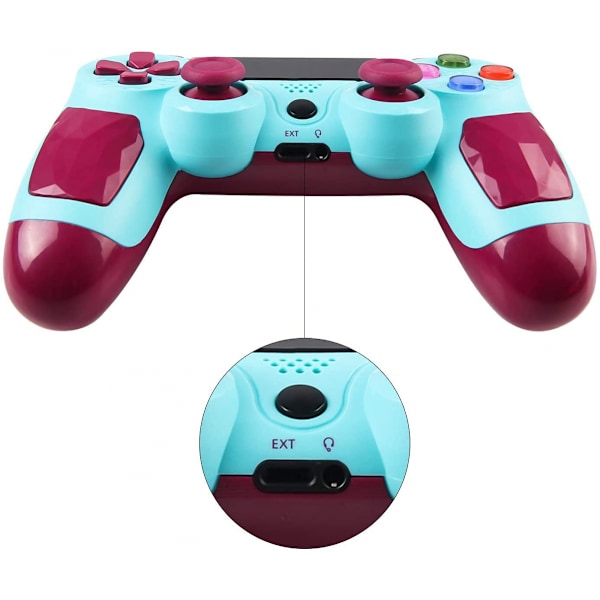 PS4-spelkontroll för PS4, Bluetooth trådlös handkontroll Blue