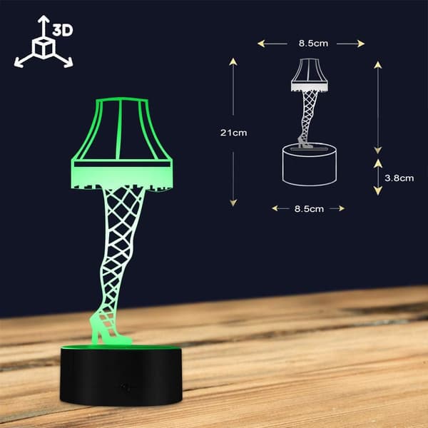 3D Illusjon Nattlys Optisk Illusjon Benlampe fra A Chr