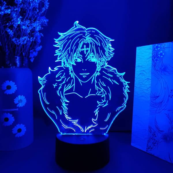 3D Nattlys 7 Farger Endrende LED Bordlampe CHROLLO LUCI