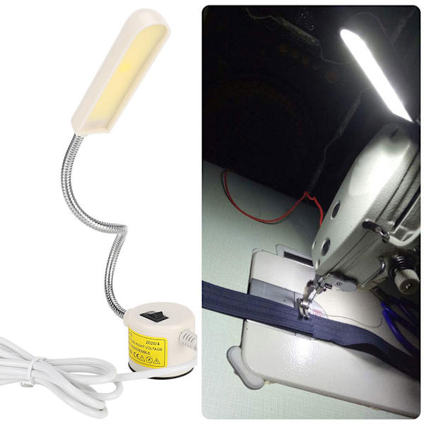Sy LED COB lysperler til symaskiner, energibesparende stærkt magnetisk 110V220V (COB 6W)