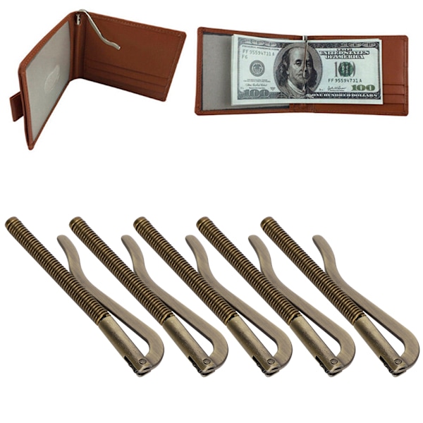 Pengeklemmepung Dollar Check Pinch Cock Håndlavet DIY Metal Hardware Tilbehør