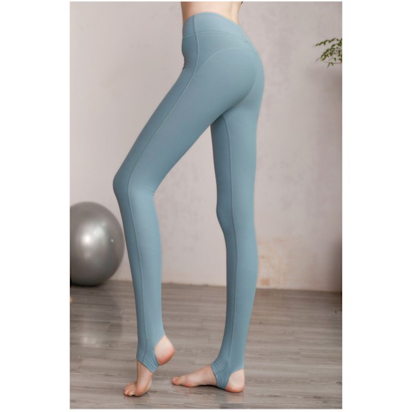 Smøragtig blød varm fløjl stræk sømløs yoga bukser (XL)
