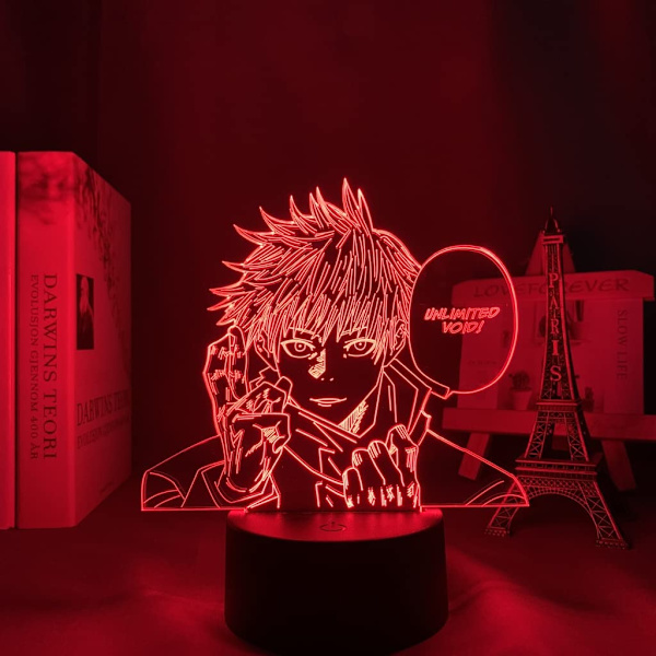 3D Illusion Jujutsu Kaisen LED Anime Lampa 16 Färger Ändra R