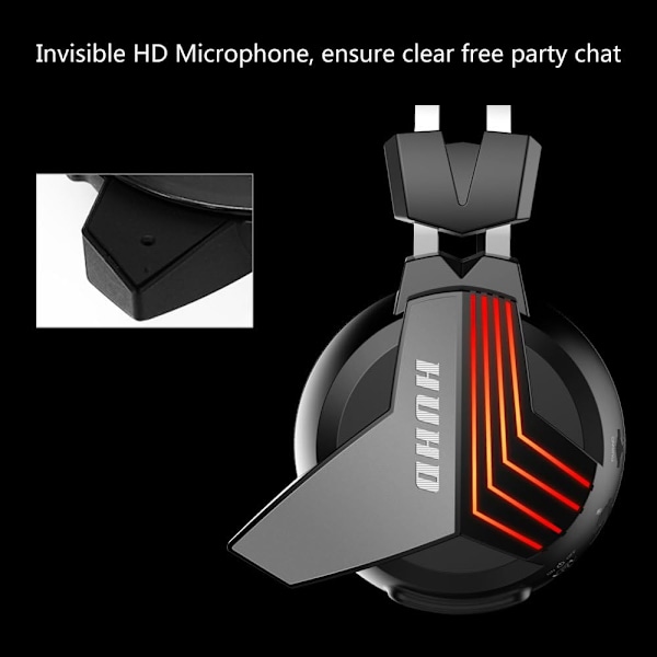 Trådløst Gaming Headset for Xbox One & Xbox Series X/S - Xbox one Trådløse Gaming Hodetelefoner med Avtakbar Mikrofon Over Øret, Justerbart Hodebånd