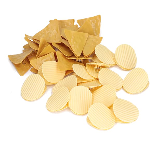 30 stk. søde chip clips runde trekant opbevaring chip clips snack forsegling clips syning clips kontor billet clips