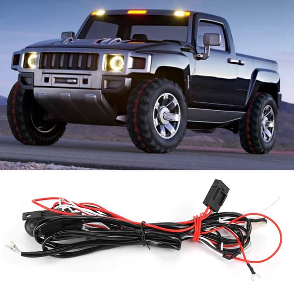 Ledningsnettsett 1 Drag 2 Lysbryter Relé Tilbehør for Offroad