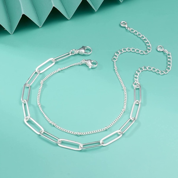 Wekity Delikat Guld Armband för Kvinnor, Justerbart Skiktat Armband