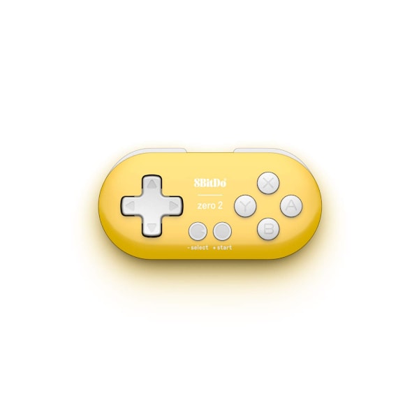 Zero 2 Bluetooth Gamepad Nyckelring Storlek Mini Controller för Yellow