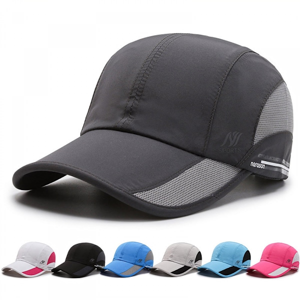 Unisex Andningsbar Baseballkeps Snabbtorkande Löparkeps Lätt