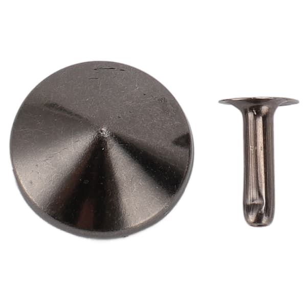 18mm Lædernitter Kit Rustfrit Fadeless Holdbart Jernnitte Stud DIY Lædernitte Tilbehør til Armbånd Hatte Bælter Grå