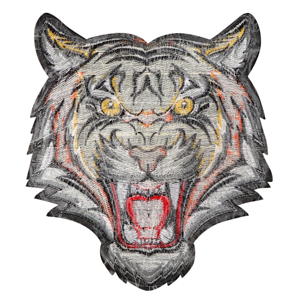 Tigerhode brodert lapp klut klistremerke applikasjon klær tilbehør (vist som bilde)