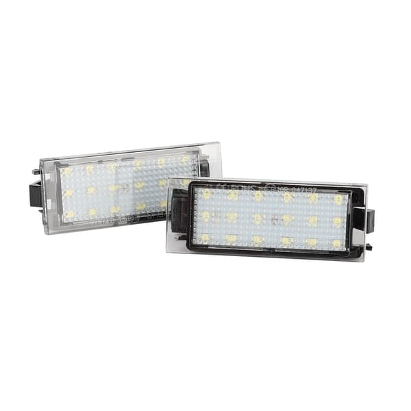 2 stk. 18 LED Pærer Nummerplade LED Lys Lampe Passer til Renault Clio Laguna Megane