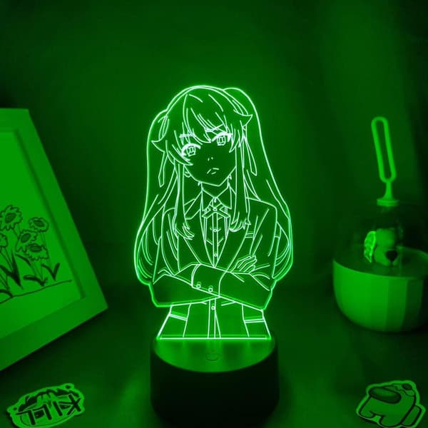 3D Nattlys Illusjon Japansk Anime Dekor LED Kakegurui A