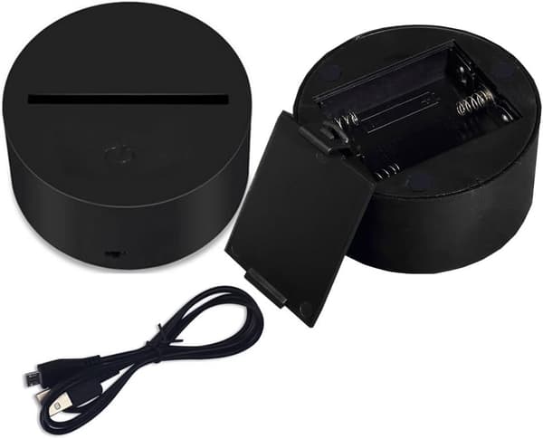 Kunstnerisk Abstraksjon Moderne 3D USB Nattlys Fargerik Colo