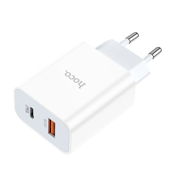 hoco. C97A Europeisk standard PD20W+QC3.0 lader for iPhone1