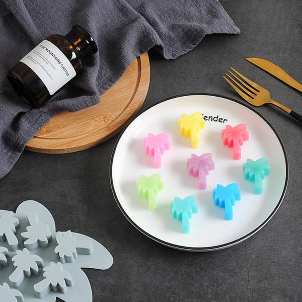 DIY Bakeform i silikon, palmetre, lønneblad, isbitform, kokosnøtt