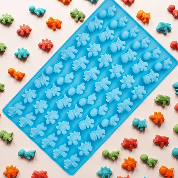Isform av silikon med 48 dinosauriefigurer, chokladform