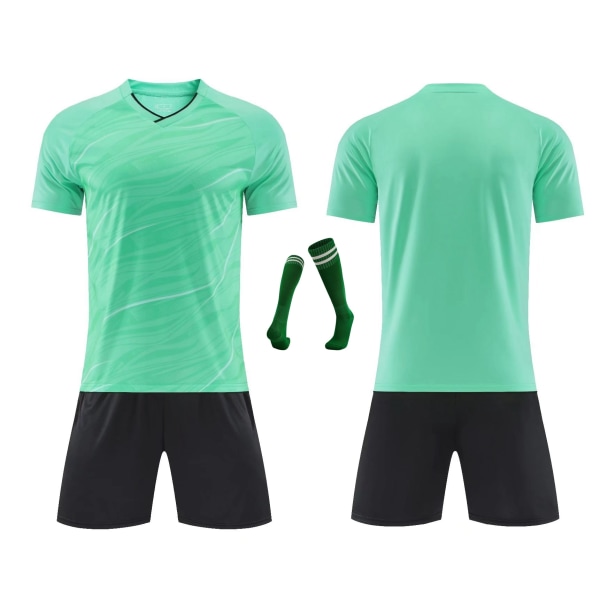 Barnfotbollströjor Herr Pojkar Fotbollskläder Set Kortärmad Barnfotbollsuniformer Vuxna Barn Träning  Träningsdräkt Jersey Khaki 5XS