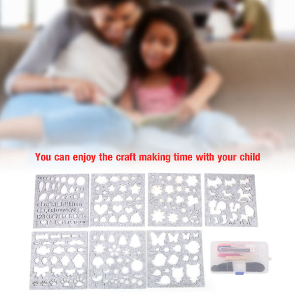 DIY Non-woven Fabric Needle Felting Template Mold Handcraft Making Tool Accessories