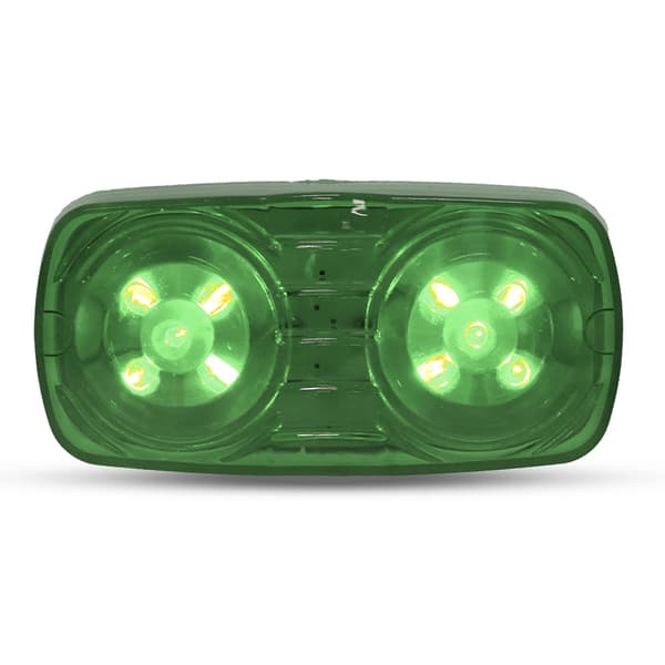 24V 10LED Sidemarkerlys Blinklys Indikatorlampe til Lastbiler Trailere (grøn)