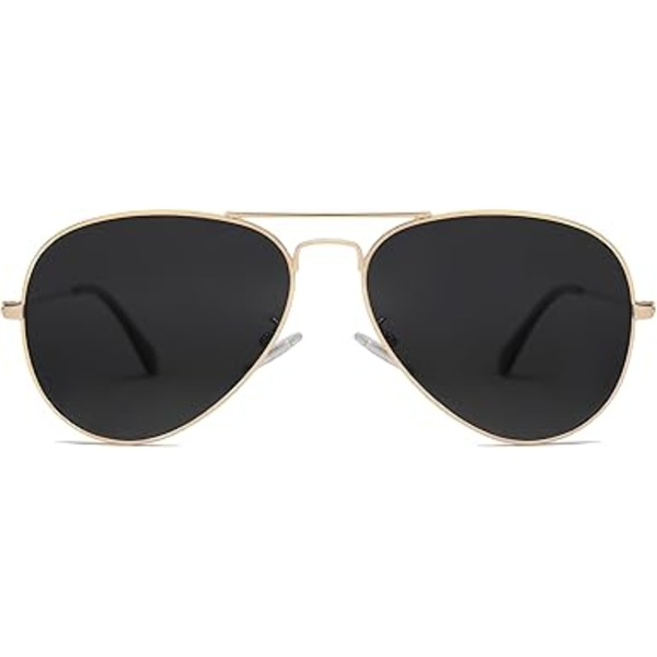 Klassiske Aviator Polariserede Solbriller til Mænd Kvinder Vintage Retro Stil grey