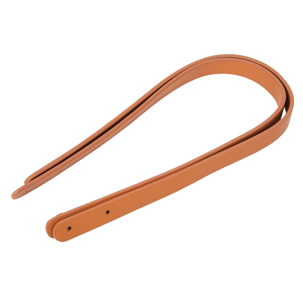 2 st handväskor handrem i splitläder DIY handgjorda handväskor delar med 8 set ljusguld nitar set (brun gul )