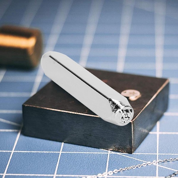 6mm 1/4\" Metall håndstempel design stansverktøy for DIY smykker utskjæring håndverk Tigerhode