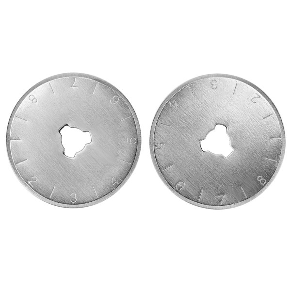 2pcs Universal Circular Rotating Cutter Replacement Blade Fabric Sewing Tool Supply (28mm)