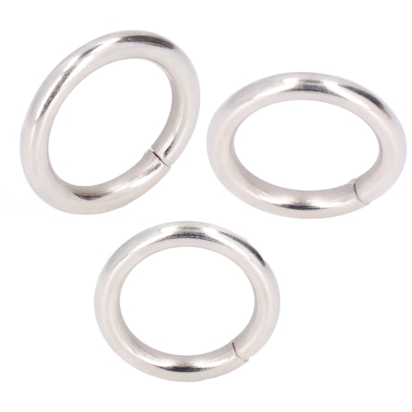 50 stk metalringe holdbare udsøgte multifunktionelle slidbestandige falmeløse metal O-ringe til tasketøj perler15x3mm